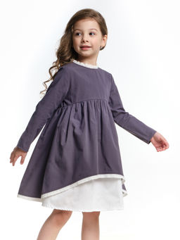 Платье Boho для девочки UD 6924 графит - Mini maxi фото 6