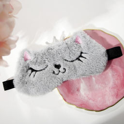 Подарочный набор Не бойся быть ярче, маска для сна, термостакан, спонж 2 шт, открытка - Svoboda voli фото 13