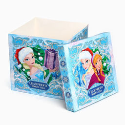 Коробка складная новогодняя Сказочного Нового года, 30 ? 30 ? 30 см