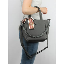 Сумка женская искусственная кожа XHD-19506, 1отд+карм/перег, плечевой ремень, черный 263296