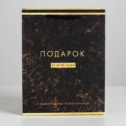 Цена за 2 шт. Пакет подарочный ламинированный, упаковка, «От всей души», MS 18×23×8 см