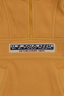 Толстовка горчичного цвета для мальчика - U.s. polo assn фото 4