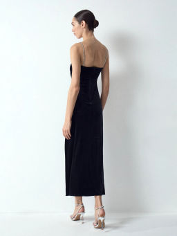 EMKA // Платье миди из бархата фото 6