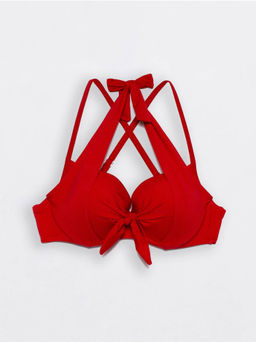 CONTE SAFARI Лиф с эффектом push-up и декоративной драпировкой red - Conte elegant фото 2
