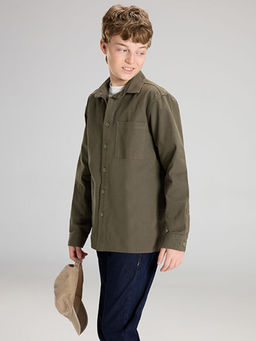 Basic Uzun Kollu Erkek ?ocuk G?mlek