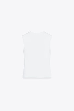 SLEEVELESS KNIT TOP - Zara фото 52