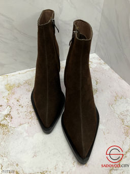 Женские замшевые ботинки на каблуку - Bruno фото 3