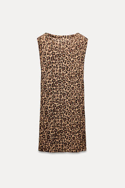 ANIMAL PRINT LONG KNIT TOP - Zara фото 6