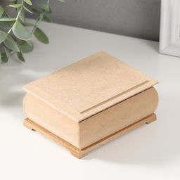 Шкатулка для росписи, декора, дерево, 8×10×4 см