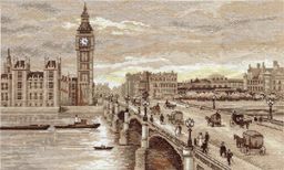 Набор для вышивания PANNA Золотая серия GM-1254 Лондон. Вестминстерский мост 38 х 25 см