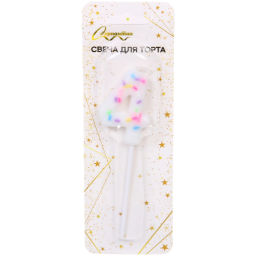 Свеча для торта Цифра Сладость "4" 11 см