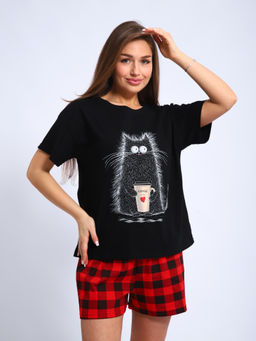 Пижама женская 1-247 (черный)