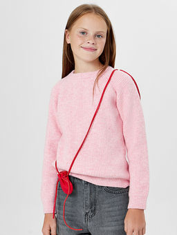 Джемпер для девочек розовый - Mark formelle фото 2