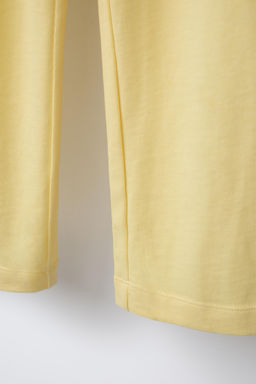 PLAIN HEAVY WEIGHT WIDE-LEG TROUSERS - Zara фото 4
