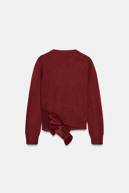 FLORAL TEXTURED KNIT JUMPER - Zara фото 8