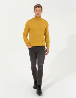 Hardal Slim Fit Bal_k__ Yaka Basic Triko Kazak - Pierre cardin фото 4