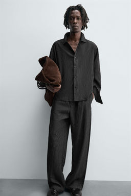 STRIPED FLOWING TROUSERS - Zara фото 5