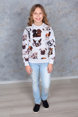 Свитшот "Перси-Клайд",белый