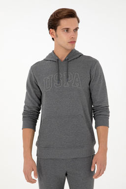 Мужской базовый свитшот антрацитовый меланж Неожиданная скидка в корзине - U.s. polo assn фото 3