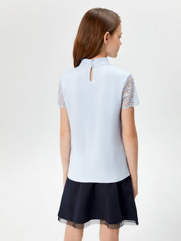 20240270074, Блузка детская для девочек Fatima19 голубой Acoola  фото 2