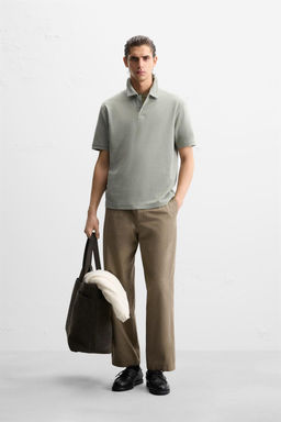TEXTURED POLO SHIRT - Zara фото 32