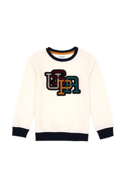 Кремовый свитшот для мальчика Неожиданная скидка в корзине - U.s. polo assn фото 2