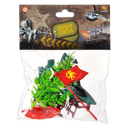 Игровой набор Abtoys Боевая сила 9 предметов (самолет, солдатики, аксессуары) фото 7