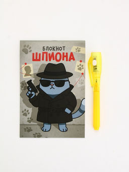 Подарочный набор, ручка шпион, блокнот А6, 16 л. Супершпионский набор"