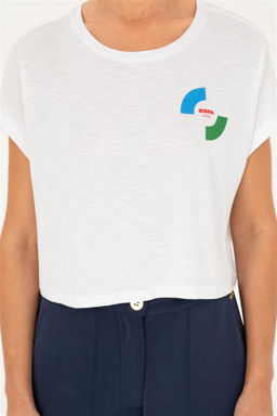 U. S. Polo Assn / Женская белая футболка - U.s. polo assn фото 6