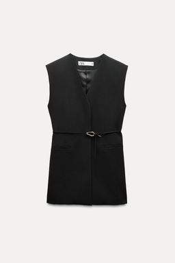 ZW COLLECTION WAISTCOAT WITH BELT AND VENTS - Zara фото 8