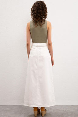 Женская белая джинсовая юбка Неожиданная скидка в корзине - U.s. polo assn фото 3