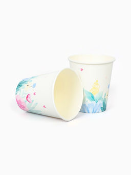 Цена за 12 шт. Стакан одноразовый бумажный «Весенние цветы», 250 мл