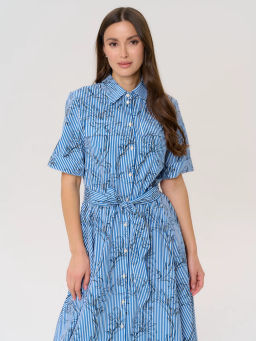 Платье женское 12421-35038 multicolor-blue