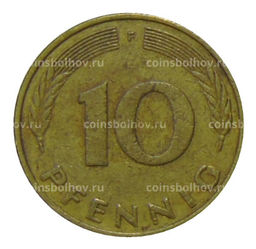 Монета 10 пфеннигов 1979 года F Германия
