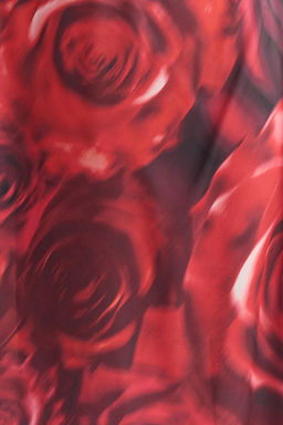 Cok Renkli Cicek Desenli Dokuma Midi Abiye Gece Mezuniyet Elbisesi TPRSS25EL00106 - Trendyolmilla фото 4