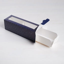 Цена за 5 шт. Коробка для макарун, кондитерская упаковка «Present», 18 х 5.5 х 5.5 см