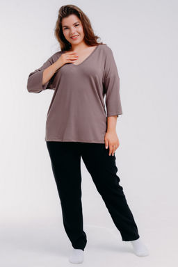 Футболка женская из вискозы Марина кофе - Амадэль фото 2