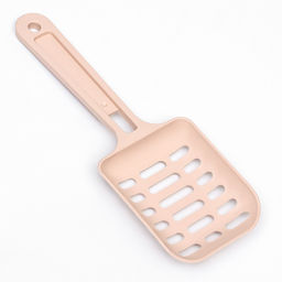 Туалет-домик угловой для кошек закрытый с дверцей 57×46×37 см, бежево-серый