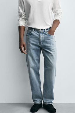 JEANS STRAIGHT FIT / Azul medio - Zara фото 11