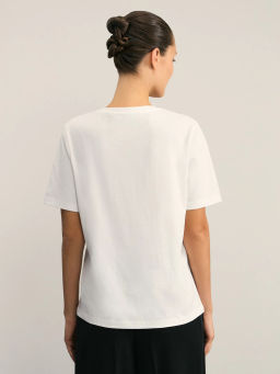 Базовая футболка из хлопка / Zarina  фото 5