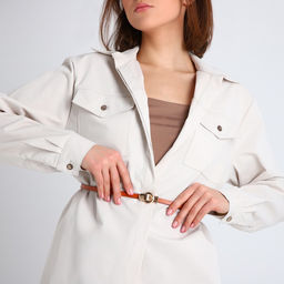 Ремень женский, ширина 1 см, пряжка металл, цвет рыжий - Simaland фото 3