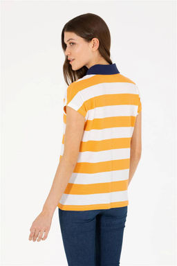 Женская оранжевая футболка - U.s. polo assn фото 12