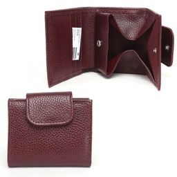 Портмоне женское Croco-ПР-906 натуральная кожа 1 отд, 4 карм, бордо флотер (120) 235500