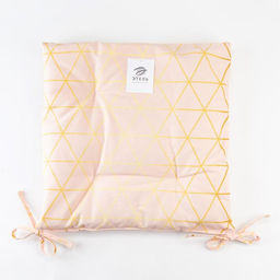 Сидушка на стул Этель Real Beauty 42х42х7 см, 100% хлопок, саржа 190 г/м2  фото 5