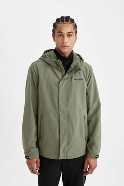 Водоотталкивающее пальто стандартной посадки DeFactoFit с капюшоном  фото 4