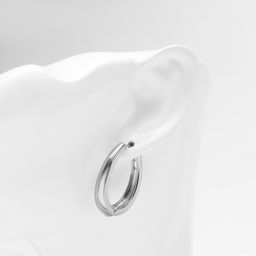 Серьги металл Богема вираж, цвет серебро - Qf фото 3