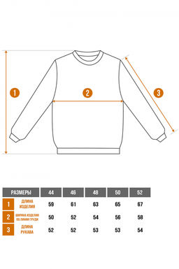 Арт. 15104 Свитшот женский 44-52 (5 шт) Цвет:мята