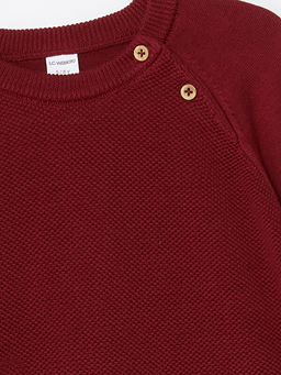 Bisiklet Yaka Uzun Kollu Erkek Bebek Triko Kazak - Waikiki фото 2