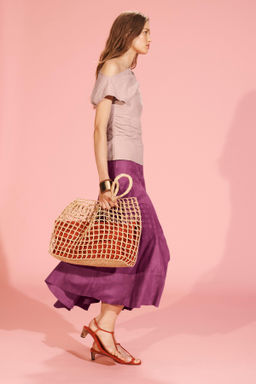LIMITED EDITION ASYMMETRIC SUEDE LEATHER MIDI SKIRT - Zara фото 2