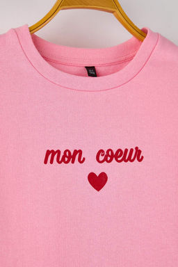 Visne 100% Pamuk Bask?l? Bisiklet Yaka A-line K?z Cocuk Orme Elbise TKDAW26EL00007 - Trendyolmilla фото 6